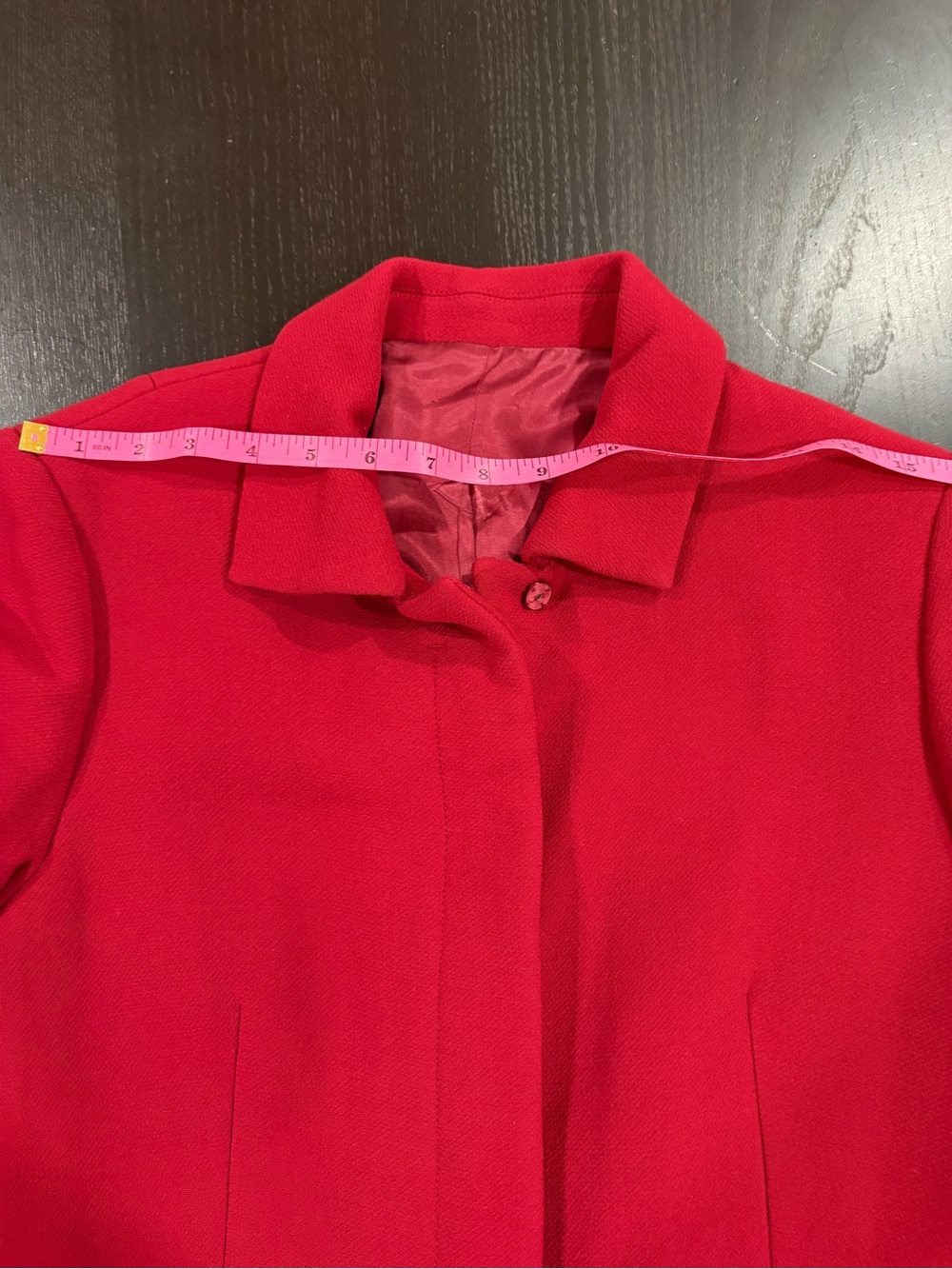 J. Crew Red Wool-Blend Single-Breasted Coat - Picture 12 of 14